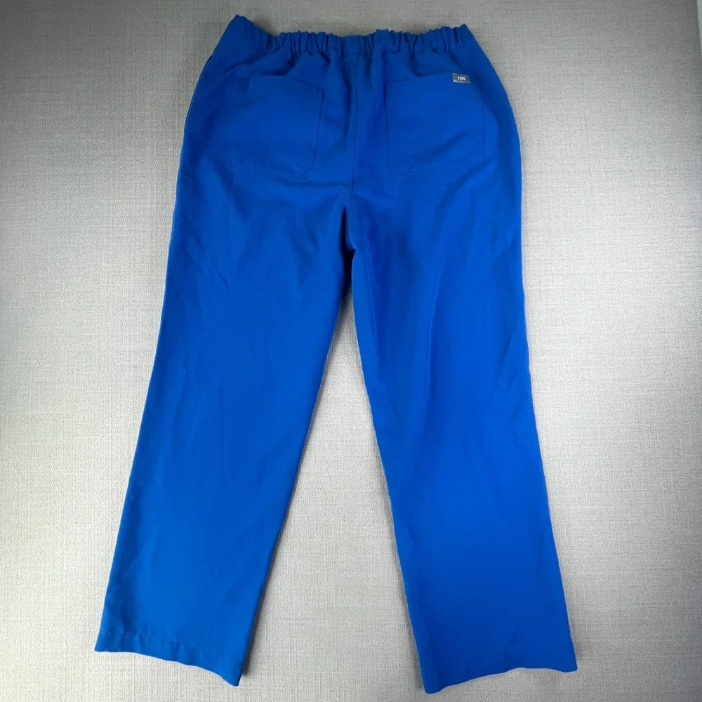 2 Pairs of FIGS Pisco Scrub Pants Mens Medium Blue Basic Straight Leg Drawstring